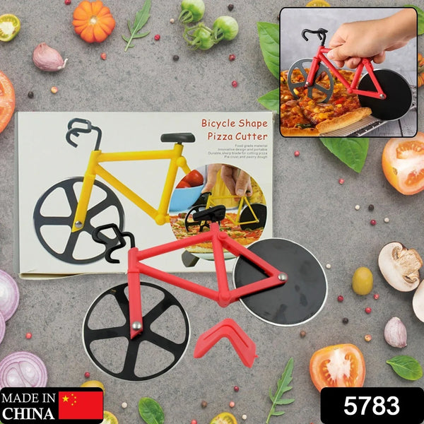 Bicycle Pizza Cutter (1 Pc): Stainless Steel, Unbreakable Handle - Justgrabit Inc.