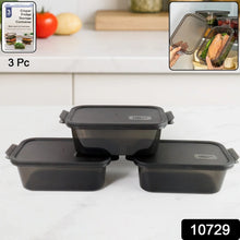 Rectangular Food Storage Containers - (3 Pc / Set) - justgrabit.in | Just Grab It