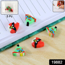 Mini Cartoon Shaped Pencil Erasers - (5 Pc / Set) - justgrabit.in | Just Grab It