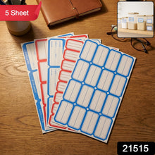 Multipurpose Writable Label Stickers (5 Sheets Set) - justgrabit.in | Just Grab It