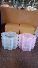 3 - Layer Transparent Plastic Flower - Shaped Storage Box with 9 Grids - Justgrabit Inc.