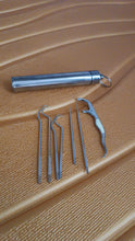 7 IN 1 STAINLESS STEEL TOOTHPICK FLOSSIER SET (1 SET / With Case) - justgrabit.in | Just Grab It