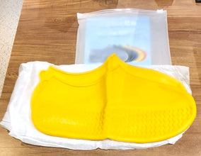 Yellow Non - Slip Silicone Rain Shoe Cover – Waterproof Foldable Anti - Skid (1 Pair) - justgrabit.in | Just Grab It