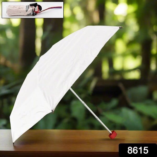 3 - Fold Sun & Rain Protective Solid Foldable Umbrella (1 Pc) - Justgrabit Inc.