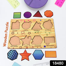 Wooden Triangles Puzzle Learning Educational Board (1 Set / 28×20 Cm) - justgrabit.in | Just Grab It