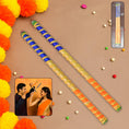 Traditional Decorative Dandiya Sticks Pair for Navratri, Garba (2 Pc) - Justgrabit Inc.