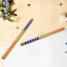Traditional Decorative Dandiya Sticks Pair for Navratri, Garba (2 Pc) - Justgrabit Inc.