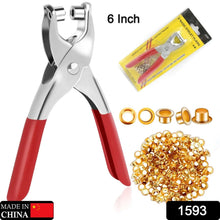 Grommet Setting Tool with 25 PCS Gold Eyelets Grommets Steel Hole Punch Setter Kit for Leather, Canvas, All Fabrics Men and Women Clothes, Shoes, Belts, Crafts - Justgrabit Inc.