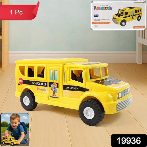 Funwoods Friction - Powered School Bus Toy - (1 Pc) - justgrabit.in | Just Grab It
