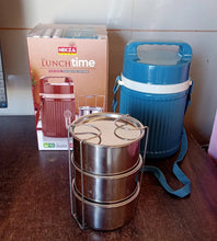 Stackable Insulated Tiffin with Handle (1 Pc): Leakproof, Hot Food Container - Justgrabit Inc.