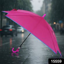 Classic Hook Handle Umbrella – Windproof & Waterproof Rain Protection (1 Pc) - justgrabit.in | Just Grab It