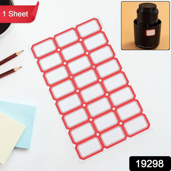 Multipurpose Writable Blank Label Sticker Sheets (1 Sheet) - Justgrabit Inc.