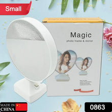 Plastic 2 in 1 Mirror Come Photo Frame with Led Light - Justgrabit Inc.