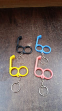 2 - in - 1 Plastic Dual - Finger Mobile Stand cum Keyring (1 Pc, Mixed Color) - justgrabit.in | Just Grab It