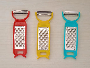 Kitchen 3 in 1 Multi Purpose Vegetable Peeler Grater Cutter for Food Preparation Kitchen 3 in 1 Multi Purpose Vegetable Peeler Grater Cutter for Food Preparation (12 Pc Set) - justgrabit.in | Just Grab It