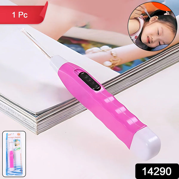 Pink LED Flashlight Earpick with Tweezer (1 Pc) - justgrabit.in | Just Grab It