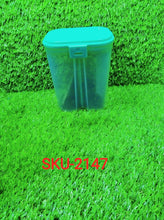 Plastic 2 Sections Air Tight Transparent Food Grain Cereal Storage Container (2 ltr) - Justgrabit Inc.