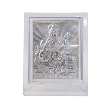 Elegant Silver Saraswati Maa Photo Frame with Stand (1 Pc) - Justgrabit Inc.
