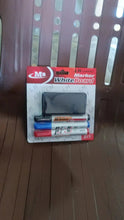 Whiteboard Marker Set (Blue, Black, Red) with Board Duster - Pack of 4 - Justgrabit Inc.