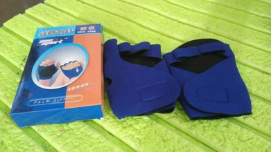 Palm Support Gloves Half Finger Gym Exercise Training Gloves Outdoor (1 Pair / With Color Box) - justgrabit.in | Just Grab It