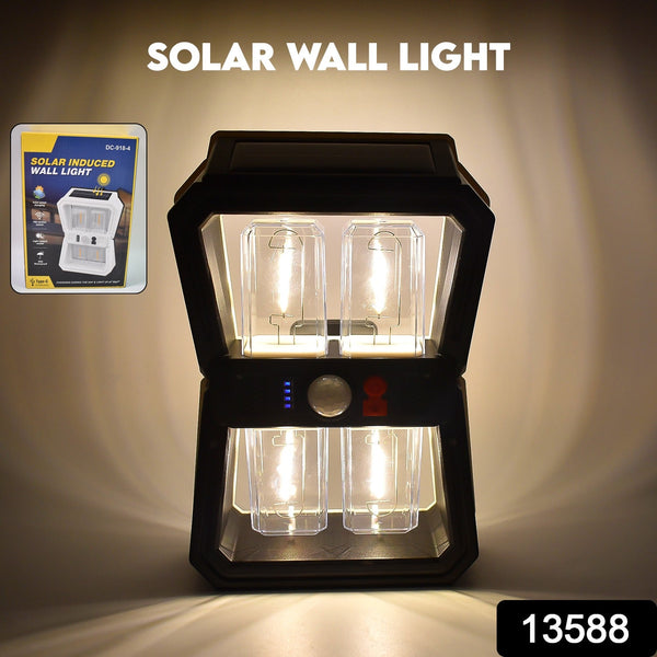 Solar Wall Lantern Light with 3 Modes & Motion Sensor (1 Pc) - justgrabit.in | Just Grab It