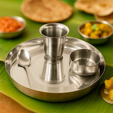 Stainless Steel Pooja Thali - (Set) - justgrabit.in | Just Grab It