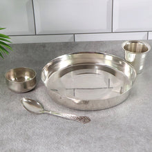 Stainless Steel Pooja Thali - (Set) - justgrabit.in | Just Grab It