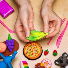 Non - Toxic Creative 100 Dough Clay 5 Different Colors, (Pack of 5 Pcs) - Justgrabit Inc.