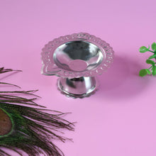 Stainless Steel Traditional Puja Diya Stand (1 Pc) - justgrabit.in | Just Grab It