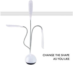 Portable LED Reading Light Adjustable Dimmable Touch Control Desk Lamp - Justgrabit Inc.