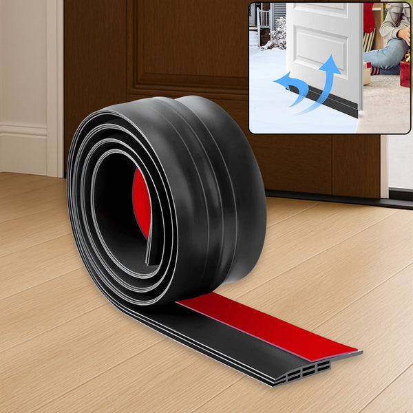 1 Meter Self - Adhesive Silicone Door Bottom Seal Strip (1 Mtr / 1 Pc) - justgrabit.in | Just Grab It