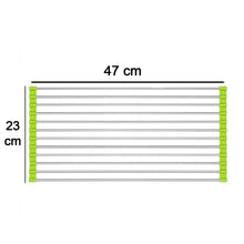 FOLDABLE DRAIN RACK KITCHEN SINK ROLL UP DISH DRYING RACK PORTABLE DISH RACK - justgrabit.in | Just Grab It