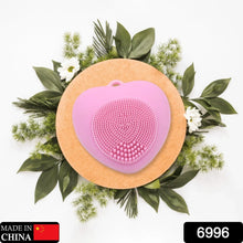 Waterproof Heart - Shaped Face Wash Brush | Silicone Facial Cleansing & Exfoliating Scrubber for Women - justgrabit.in | Just Grab It