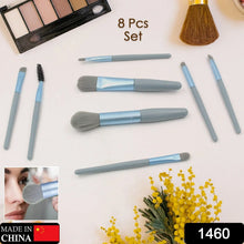 8 - Piece Mini Makeup Brush Kit – Portable Premium Synthetic Set with Case (Mix Colors) - Justgrabit Inc.