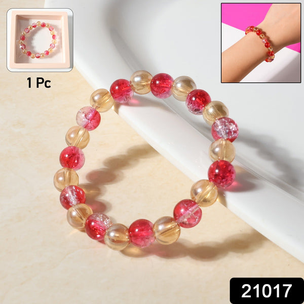 Elegant Beaded Stretch Bracelet (1 Pc) - justgrabit.in | Just Grab It