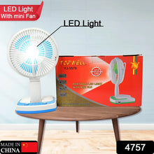 PORTABLE LED LIGHT WITH MINI FAN - YJ 5570 (Battery Not Include) - Justgrabit Inc.