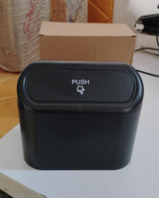 Plastic Mini Car Trash Can / Bin with Lid (1 Pc / With Brown Box) - justgrabit.in | Just Grab It