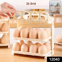 Plastic Foldable Egg Tray | 24 Grid Egg Storage Box (1 Pc) - justgrabit.in | Just Grab It
