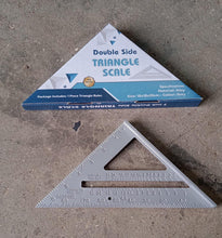 Double - Sided 45° Triangle Ruler – 7 - Inch Aluminum Alloy Rafter Square for Home & Industrial Use - Justgrabit Inc.