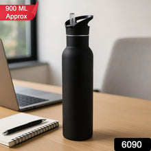 Sports Water Bottle – Matte Finish Leak - Proof Reusable Bottle 900 ML Approx (1 Pc) - Justgrabit Inc.