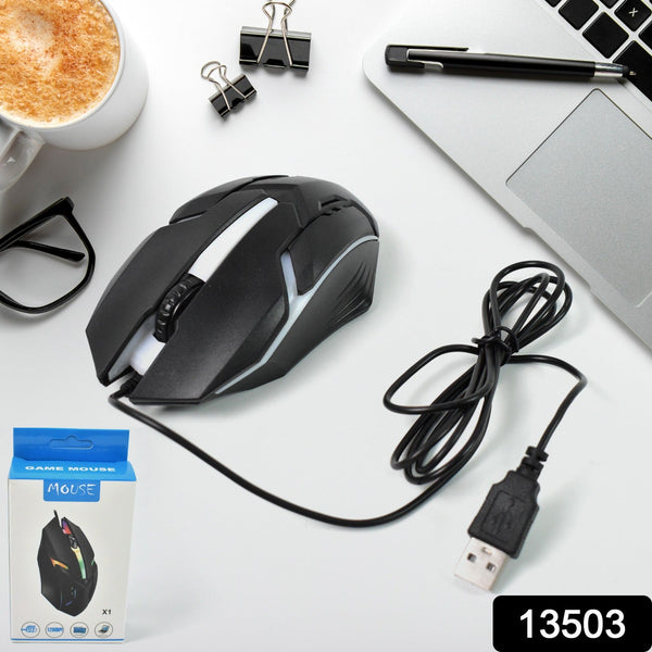 USB Wired Mouse, Ergonomic Design Gaming Mouse (1 Pc) - justgrabit.in | Just Grab It