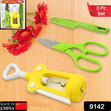 Multifunction Kitchen Tool Set – Stainless Steel & Plastic Knife and Scissors - Justgrabit Inc.