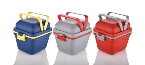 Airtight Lunch Box with Handle & Push Lock - Justgrabit Inc.
