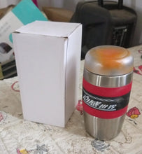 Steel Travel Mug / Tumbler / Cup, Double Walled With Rubber Grip 400ml. - justgrabit.in | Just Grab It