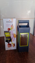 Steel and Plastic 4 in 1 Vegetable & Fruit Slicer Grater / Slicer (1 Pc) - justgrabit.in | Just Grab It