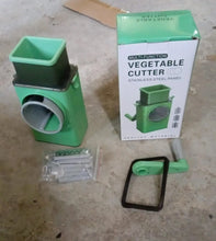 Stainless Steel Vegetable Chopper with 6 Blades - Kitchen Mandoline Slicer - Justgrabit Inc.