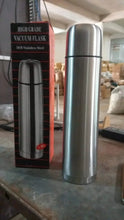 Vacuum Flask Without Cover, 18/8 Stainless Steel | Hot and Cold Water Bottle with Push - Down Lid | Double Walled Stainless Steel Bottle for Travel, Home, Office, School, Picnic (1000 ML / Without Cover) - Justgrabit Inc.