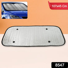 Car Windshield Sun Shade, Blocks UV Rays Sun Visor Protector, Keeps Your Vehicle Cool Sunshade for Cars, SUVs, Trucks, and Vans (107×45 Cm) - justgrabit.in | Just Grab It