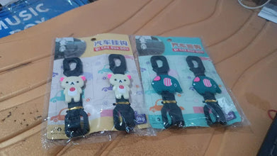 Multi - Purpose Car Seat Headrest Hooks (Mix Design / 2 Pc Set) - Justgrabit Inc.