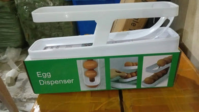 Plastic 2 - Tier Rolling Egg Dispenser For 12 - 14 Eggs (1 Pc) - justgrabit.in | Just Grab It